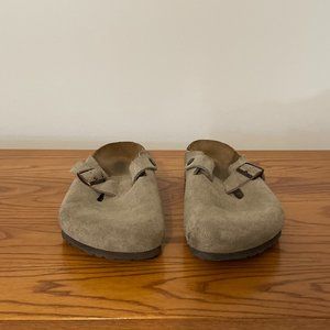 Mens Birkenstock Boston Suede Clog